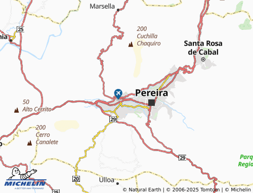 MICHELIN Villa Los Comunales map - ViaMichelin