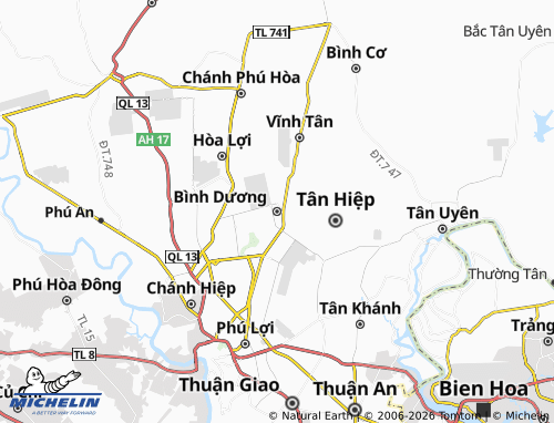 Mapa MICHELIN Hòa Phú - ViaMichelin