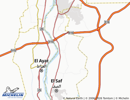 MICHELIN-Landkarte Nujou' al-'Arab - ViaMichelin