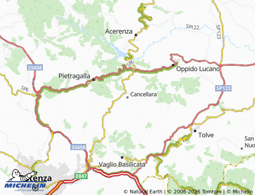 Mappa MICHELIN Cancellara - ViaMichelin