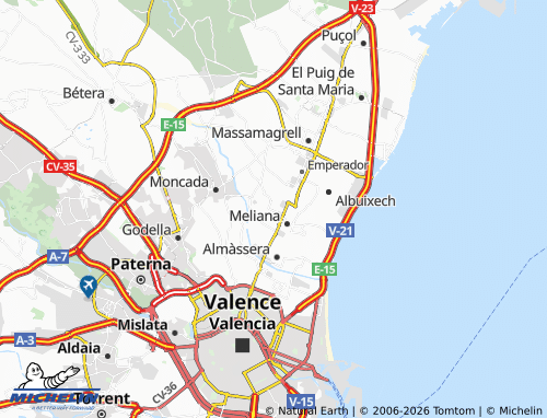 MICHELIN Foios map - ViaMichelin