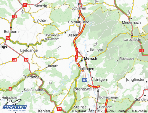 MICHELIN Reckange map - ViaMichelin