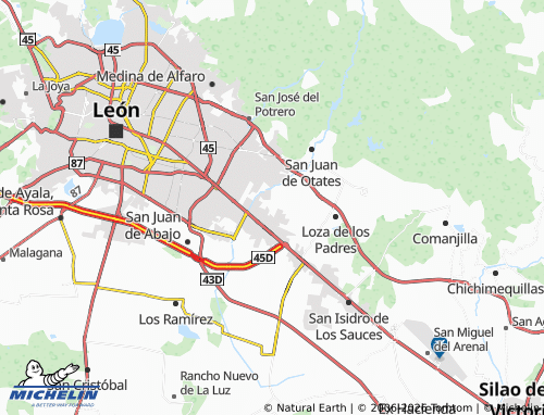 MICHELIN Fracciones San Carlos map - ViaMichelin