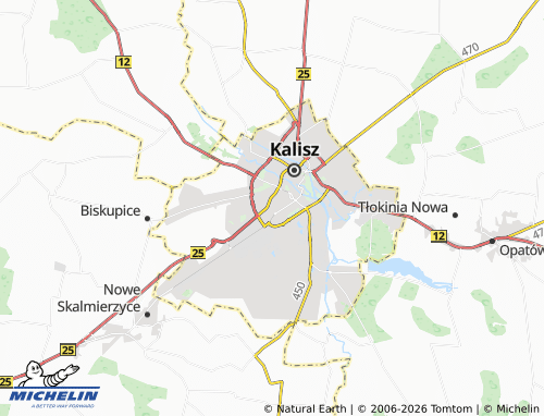 Kaart MICHELIN Kaliniec - ViaMichelin