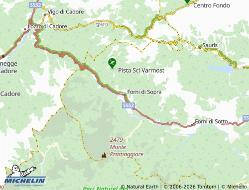 Carte MICHELIN Forni di Sopra - ViaMichelin