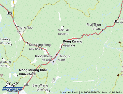 MICHELIN Rong Kwang map - ViaMichelin