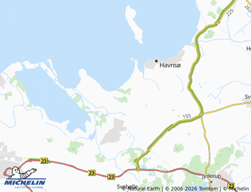 MICHELIN Vesterlyng map - ViaMichelin