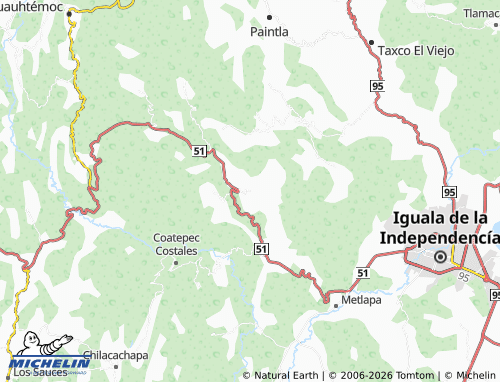 Mapa MICHELIN Totoapa - ViaMichelin