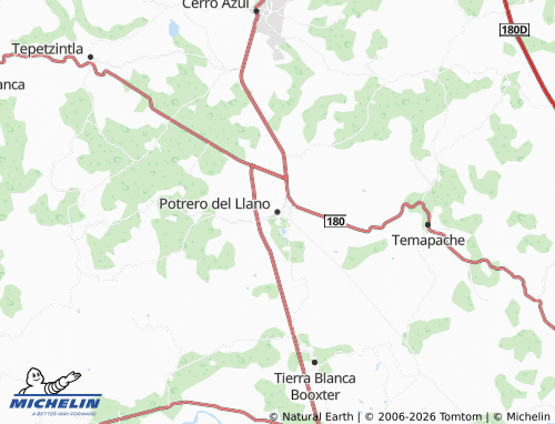 Mapa MICHELIN Potrero del Llano - ViaMichelin