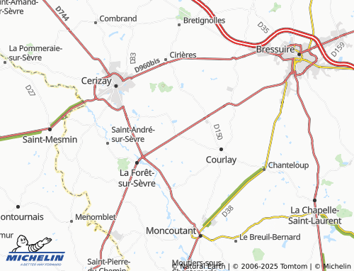Carte MICHELIN Bois Neuf - ViaMichelin