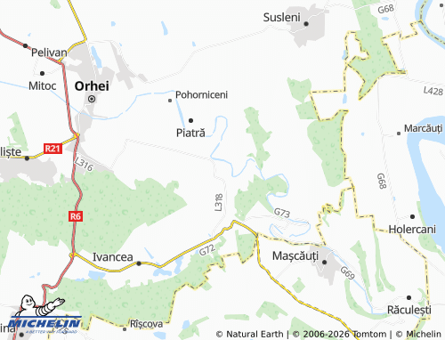 MICHELIN Furceni map - ViaMichelin