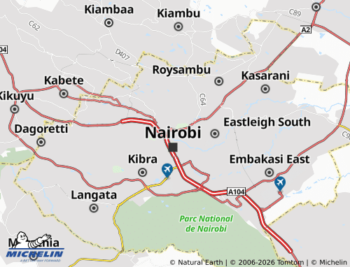 Carte MICHELIN Ngara West - ViaMichelin