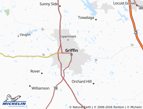 Kaart MICHELIN Griffin - ViaMichelin