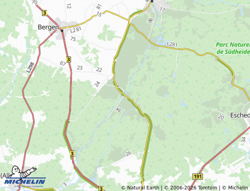 MICHELIN Eversen map - ViaMichelin