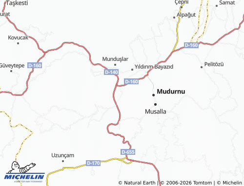 MICHELIN Karacakaya map - ViaMichelin
