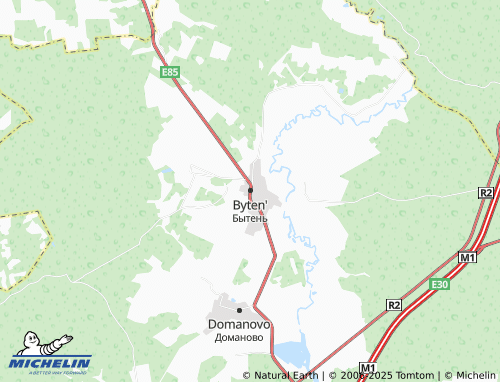 MICHELIN Byten' map - ViaMichelin