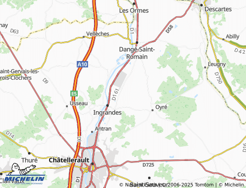 MICHELIN-Landkarte Saint-Ustre - ViaMichelin