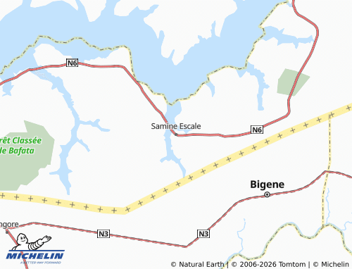 Mapa MICHELIN Samine Escale - ViaMichelin