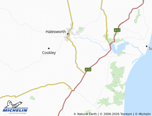 Carte MICHELIN Bramfield - ViaMichelin