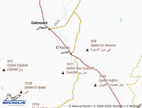 Kaart MICHELIN al-Qusour - ViaMichelin