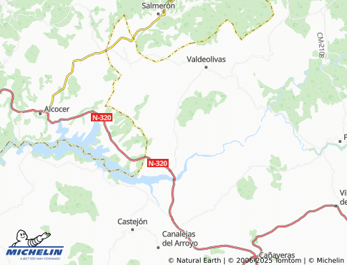 MICHELIN Villar del Infantado map - ViaMichelin