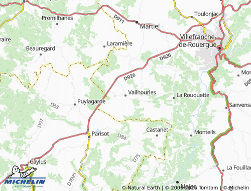 Mappa MICHELIN Vailhourles - ViaMichelin