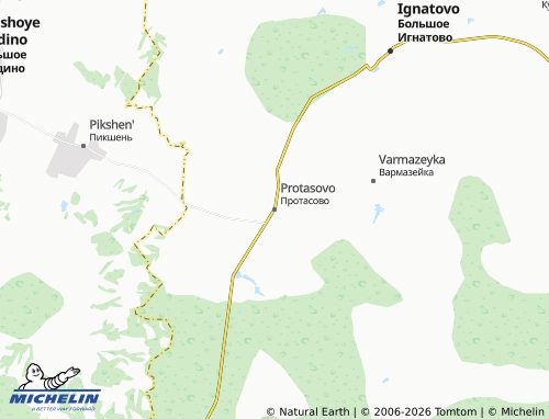 MICHELIN-Landkarte Protasovo - ViaMichelin