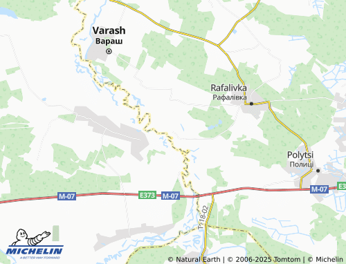 MICHELIN Ostriv map - ViaMichelin