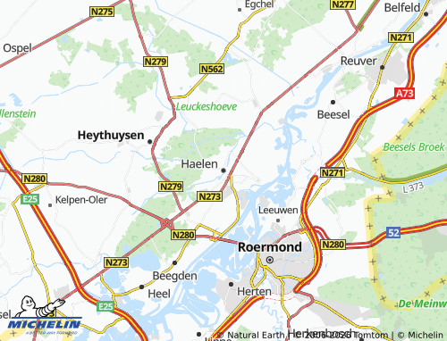 Carte MICHELIN Haelen - ViaMichelin
