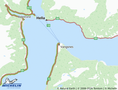 MICHELIN Vangsnes map - ViaMichelin