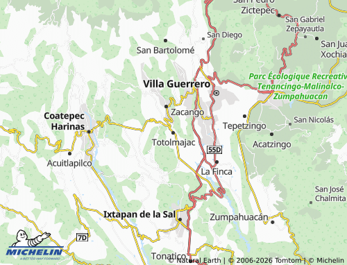 Carte MICHELIN Totolmajac - ViaMichelin