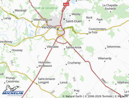 Carte MICHELIN Sainte-Anne - ViaMichelin
