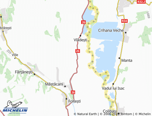 MICHELIN Brănești map - ViaMichelin