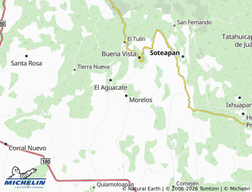 MICHELIN-Landkarte Morelos - ViaMichelin