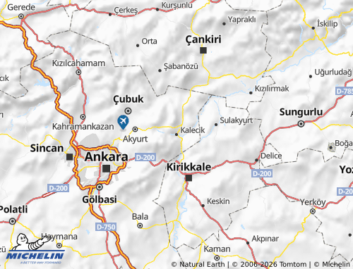 MICHELIN-Landkarte Kalecik - ViaMichelin