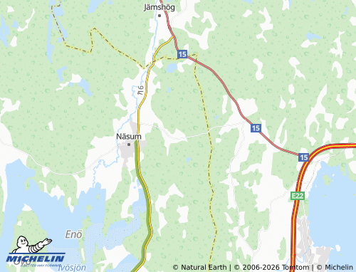 MICHELIN-Landkarte Drögsperyd - ViaMichelin