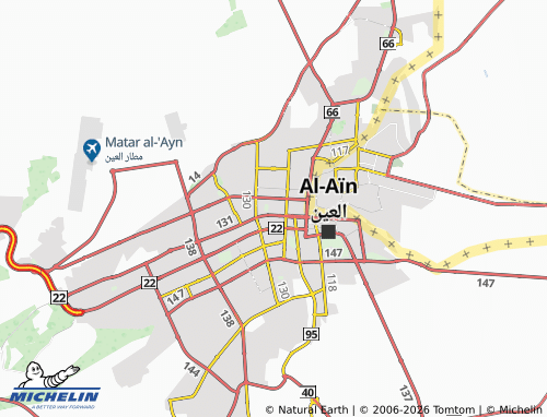 MICHELIN Civic Center map - ViaMichelin