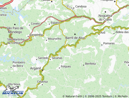 Mapa MICHELIN Relvas de Coja - ViaMichelin