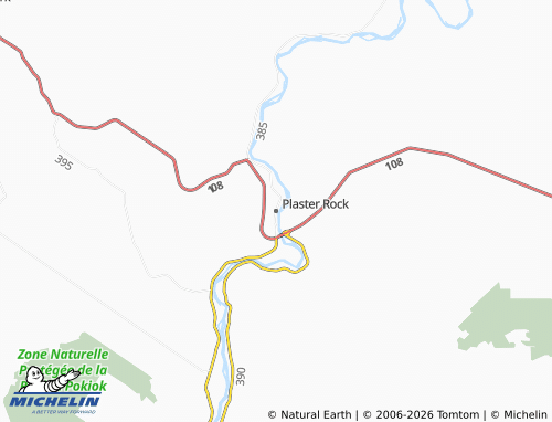 Kaart MICHELIN Plaster Rock - ViaMichelin
