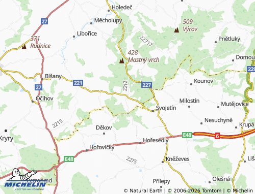 Mappa MICHELIN Velká Černoc - ViaMichelin