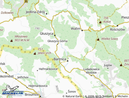 MICHELIN Kolce map - ViaMichelin