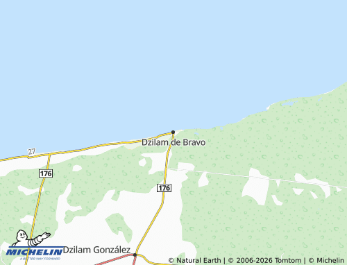 Mapa MICHELIN Dzilam de Bravo - ViaMichelin