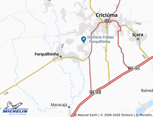 Mapa MICHELIN Ouro Negro - ViaMichelin