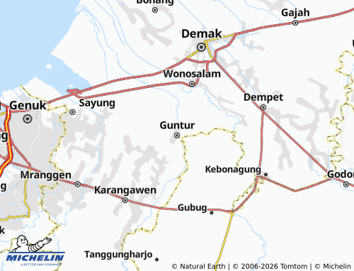 MICHELIN-Landkarte Guntur - ViaMichelin