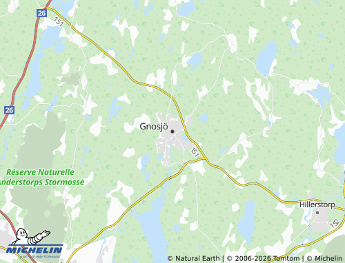 Kaart MICHELIN Gnosjö - ViaMichelin