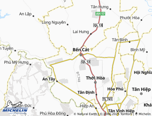 MICHELIN An Điền map - ViaMichelin