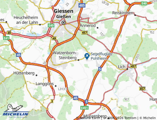 MICHELIN Watzenborn-Steinberg map - ViaMichelin