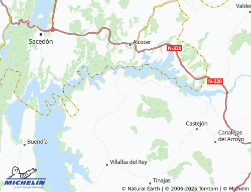 MICHELIN Alcohujate map - ViaMichelin