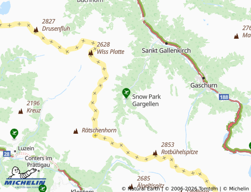 Mapa MICHELIN Gargellen - ViaMichelin
