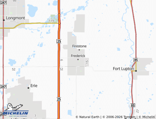 Mapa MICHELIN Frederick - ViaMichelin